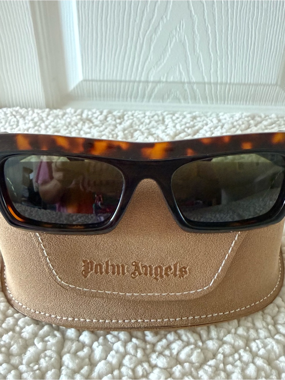 Palm Angels - Tortoiseshell Rectangular Sunglasses - Excellent condition